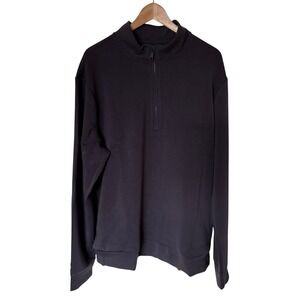 Member's Mark Quarter Zip‎ Pullover Mens XL Gray NEW Sandwash Moisture Wicking